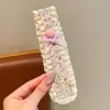 Pinzas para el cabello con flecos de encaje para niños, pinzas para flecos de la frente para niñas, accesorios para el cabello de bebé que no dañan el cabello, diadema ancha para la cabeza