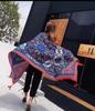 Estilo Étnico Verano Protector Solar Chal de Viaje Lijiang Bufanda de Seda Playa Mar Ligero Vacaciones Bufanda Simple