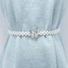 Cinturón de perlas Cinturón decorativo de alta calidad estilo coreano para mujer Cadena de cintura ceñida a la cintura que combina con todo Vestido Camisa Cinturón elástico