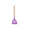 Utensílios de Cozinha de Silicone Cabo de Madeira Pá de Vazamento Ferramentas de Cozinha Pá de Silicone Colorida Pá Antiaderente Pá de Silicone Doméstica