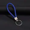 Joyería Tejida Creativa Llavero de Cuerda de Cuero Colgante para Coche Llavero de Cuerda de PU para Pareja Pequeño Regalo Fabricante Bolsa