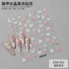 Nuevas Calcomanías Lindas de Dibujos Animados para Uñas Fruta Monstruo 5D Relieve Tridimensional Gelatinosas Adhesivas para Uñas