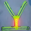 Fita Elástica Colete Tráfego Night Run Andar Roupas Refletivas Colete Impressão Fluorescente Pulseira Transporte Colete Reflexivo