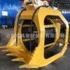 Cubo cribador de tierra para excavadora, cubo cribador para dragado de ríos, cubo cribador hidráulico rotatorio para procesamiento de residuos de construcción