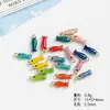 [Serie Oceánica] Estrella de Mar con Goteo de Aceite, Concha, Cangrejo, Camarón Agujero Recto Cuentas Sueltas DIY Aleación Joyería Accesorios para Pulsera