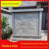 Escultura de pedra parede de sombra pátio porta tela parede granito escultura rural tela bluestone Han Bai Jade mural de relevo