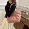 Nuevo Estilo Bolso Sencillo de Pana 2024 Bolso Tote de Estilo Occidental Bolso de Mano Casual de Estilo Coreano Bolso de Mano Sobaco para Mujer