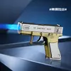 Encendedor tipo pistola de tres puntas, a prueba de viento, único y peculiar, recargable, encendedor creativo, popular en línea