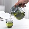 Tetera de vidrio borosilicato tetera gris ahumado hogar diario ahumado olla Xie filtro separación de té juego de té Venta al por mayor
