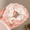 Scrunchie de Laço Estilo Coreano para Crianças Meninas, Elástico de Cabelo Fofo para Coques, Corda de Cabelo de Alta Elasticidade Acessório de Cabelo