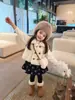 Chaleco grueso de felpa estilo coreano para niñas para otoño e invierno, chaleco chaqueta cálido y versátil de lana de cordero para niños