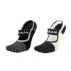 Calcetines Antideslizantes Meikan de Cinco Dedos, Ceñidores de Cintura, Calcetines Cortos de Yoga para Todas las Estaciones, Calcetines Deportivos de Yoga para Piso Tejidos con Cinco Dedos