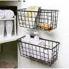 Venta al por mayor del fabricante Cesta de almacenamiento Arte de hierro Marco de almacenamiento de archivos de escritorio Caja de almacenamiento de suministros de oficina Cesta de almacenamiento Moderna Simple