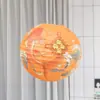 Lanternas de Papel Estilo Chinês para Decoração de Cenas Externas, Abajures Impressos Tradicionais, Lanternas para Preparo de Chá em Casas de Chá, Enfeites Pendurados
