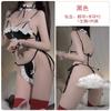 Ruoruo cordones tentación de sirvienta tres puntos lencería sexy juego de rol dulce pura deseo uniforme de sirvienta traje 4086
