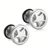 Pendientes de Estrella de Cinco Puntas para Hombre Estilo Coreano Europeo y Americano Lujo Accesible Acero Inoxidable de Alta Gama Clavos para Hélice Auricular Estilo Punk Moda Ins