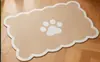 Tapete para Alimentación de Gatos y Perros Transfronterizo, Tapete Absorbente a Prueba de Derrames de Tierra de Diatomeas, Secado Rápido, Fácil Cuidado, Tapete Antideslizante para Alimentación