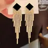Moda Europea y Americana Pendientes Largos con Borlas para Mujer Celebridad de Internet Pendientes Elegantes para Damas Personalidad de Alta Gama Exagerados Pendientes Exagerados