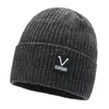Gorros de Punto Otoño e Invierno para Hombre, Gorros de Lana Versátiles para Mujer, Gorros Cálidos a Prueba de Frío con Forro de Felpa, Gorros de Protección para los Oídos para Ciclismo al Aire Libre