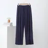 Calças casuais masculinas de modal, leves, com bolsos, plus size, para primavera e verão; calças femininas retas e largas para uso ao ar livre, calças de casa, calças de dormir