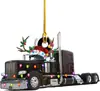 Decoração de Árvore de Natal Caminhão Pendurado para Novo Produto Transfronteiriço Ornamento Acrílico Plano para Mesa Item Padrão Xianghong