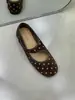 Primer Encuentro Temporada Zapatos de Mujer Altura Oculta Estilo Pequeño Aroma Boca Baja Suela Plana Zapatos Individuales Mujer 2026 Con Faldas Zapatos Mary Jane de Lunares