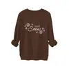 Amazon eBay tienda independiente moda casual mujer i huele a nieve copo de nieve sudadera cálida gruesa para exportación