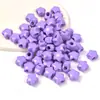 Acrílico Cor Macaron Furo Grande Estrela de Cinco Pontas Contas Artesanal DIY Corrente para Celular Chaveiro Material Acessórios