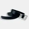 Cinturón Retro de Nicho para Mujer Nuevo Cinturón de Cuero Casual Versátil Sencillo para Combinar con Jeans Estilo de Gama Alta Negro En Stock