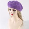 Otoño e Invierno nuevo boina de moda para adultos transfronteriza en stock adulto color sólido cálido Beilei sombrero de lana de madre