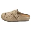 Zapatos de Medio Uso sin Cordones Calados Transpirables para Mujer 2026 Nuevas Llegadas de Verano Versátiles Planos Casuales Estilo Retro Mori Girl Zapatos para Mujer