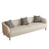 Creme Estilo Simples Moderno Pequeno Apartamento Sala de Estar Área de Descanso Recepção Loja de Roupas Aluguel Apartamento Duplo Pequeno Sofá