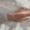 Pulseira Corrente Amor de Arroz Estilo Japonês-Coreano Design Doce Simples Sentimento Temperamento Nicho Retrô Pulseira em Forma de Coração para Mulheres