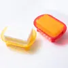 NovedadSoporte Creativo para Jabón de Baño con Drenaje, de Patas Altas, sin Tapa, Estante Transparente para Jabón para Dormitorio de Estudiante Caja de Jabón para Lavandería