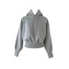 Sudadera con capucha deportiva de color liso, estilo americano simple, nueva para Otoño/Invierno 2026, sudadera con capucha y ajuste en la cintura, de moda para mujer, con un toque de alta gama