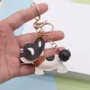Pingente de Filhote de Bulldog Francês Transfronteiriço Novo Fofo Couro Sino de Bulldog Francês Máscara Pingente de Chaveiro de Cachorro Mini Bolsa Pendurada