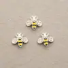 Nuevos Accesorios de Aleación para Uñas, Lindos Insectos Abejas Decoraciones para Uñas con Goteo de Aceite, Pedrería de Dibujos Animados para Uñas, Uñas Portátiles