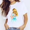 Camiseta de Amor para MUJERES Europeas y Americanas para MUJERES de Comercio Exterior Camiseta de Manga Corta Sencilla de Moda Camiseta de Manga Corta para MUJERES Día de la Madre