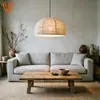 Faroles de Tela de Lino Hechos a Mano Estilo Wabi-Sabi para Decoración de Casas de Huéspedes y Montaje de Escenas Luces Colgantes