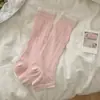 Meias Femininas Primavera Verão Estilo Fino Estilo Miu Costela Dupla Bloco de Cores Polainas Emagrecedoras Versátil Cobertura para os Pés Meias Meia-Sola Meias Amontoadas Femininas