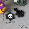 Un Par de Pendientes Serie Oscura Aterradora Pendientes Festival Fantasma de Halloween Murciélago Calavera Horror Acrílico Colgante Oreja