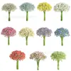 10 Piezas de Ramo de Gypsophila Artificial de Goma Suave, Flores Falsas Realistas de Alta Calidad para Decoración del Hogar, Arreglo Floral para Sala de Estar y Ramo de Mano