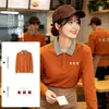 Playeras polo de manga larga hechas a medida para la industria de la restauración, con impresión de logotipo, adecuadas para uniformes de personal de restaurantes, restaurantes de hot pot y hoteles
