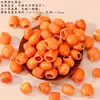 Material de cascabel de cáscara de fruta natural para accesorios de cuentas de llavero DIY hechos a mano, accesorios de pulsera, material de colgante de carillón de viento creativo