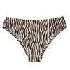 Roupas Íntimas Femininas Europeias e Americanas Plus Size com Estampa de Leopardo Pura Seda de Gelo com Parte Inferior de Algodão Peça Única Cintura Baixa Calcinhas Femininas Fábrica