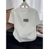 Camiseta de manga corta para mujer de algodón puro con un elegante diseño tie-dye azul, top moderno y rejuvenecedor, nuevo modelo de verano 2026