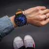 Reloj de pareja para hombre y mujer un par de moda coreana para estudiantes esfera grande casual blanco y negro estilo Harajuku personalidad creativa retro