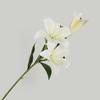 Dropshipping Exposição Mesa de Jantar Artificial Impressa em 3D Lírio 3 Cabeças Arranjo Corredor Casamento Flor Falsa Lírio