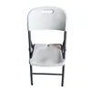 Mesa Plegable para Exteriores HDPE Moldeo por Soplado Blanca Portátil Plegable para Montaje de Puesto Camping Mesa de Plástico Almacenamiento Mesa de Comedor