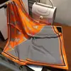 Venda Direta da FábricaLenço de Seda 70cm Lenço Quadrado Estilo Coreano de Alta Qualidade Versátil Profissional Seda Artificial Lenço Pequeno Lenço de Seda Retrô